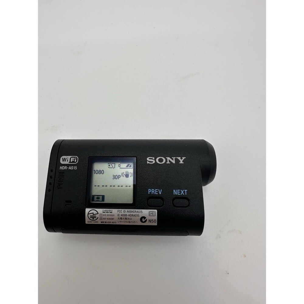Sony HDR-AS15 Action Cam WiFi w/ Waterproof Case & Suction Mount